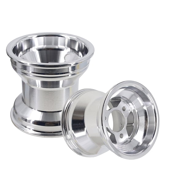 2 PCS Aluminum Front Wheel Rim 5 inch 10x4.50-5 Easy to Install Tires Part Accessory for Go Karts Karting ATV UTV Drifting Car.