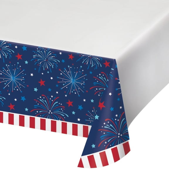 Freedom Fireworks Paper Tablecloth