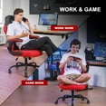 thumbnail image 4 of GTPLAYER Video Gaming Chair, Ergonomic Computer Gaming Chair with Flip-Up Armrests and Adjustable Height, Comfortable Desk Chairs with Built-in Lumbar Support, Recliner with 360°Swivel (Oil Red), 4 of 8