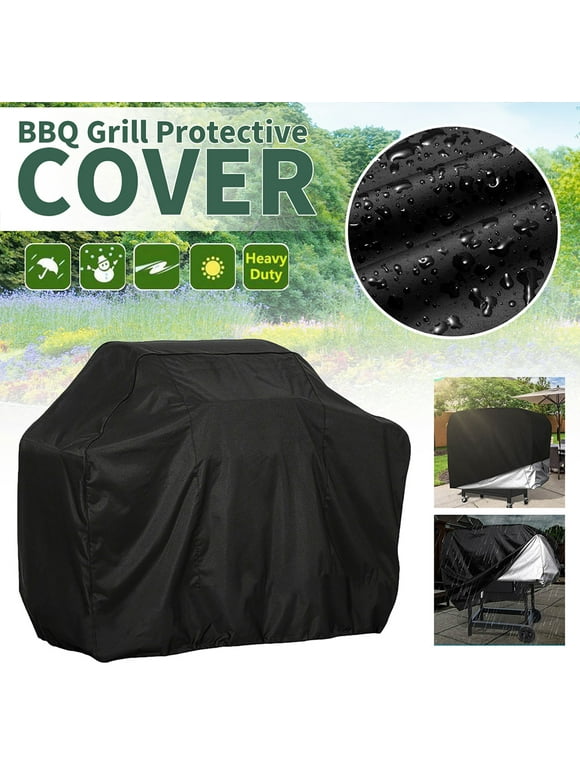 Grill Cover, BBQ Grill Cover Waterproof,Barbecue Cover  Heavy Duty BBQ Grill Cover Oxford Fabric Waterproof, Windproof, Rip-Proof with Storage Bag for Weber, Brinkmann, Char Broil