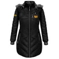 thumbnail image 2 of Women's ActionHeat Black Washington Commanders 5V Battery Heated Long Puffer Full-Zip Hoodie Jacket, 2 of 6