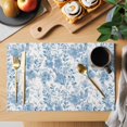 thumbnail image 2 of Abstract Off White Floral Placemats Set of 2, Watercolor Plants Flowers Leaf Non-Slip Place Mats Washable Table Mats for Kitchen Dining Table Decorations Indoor/Outdoor, 2 of 9