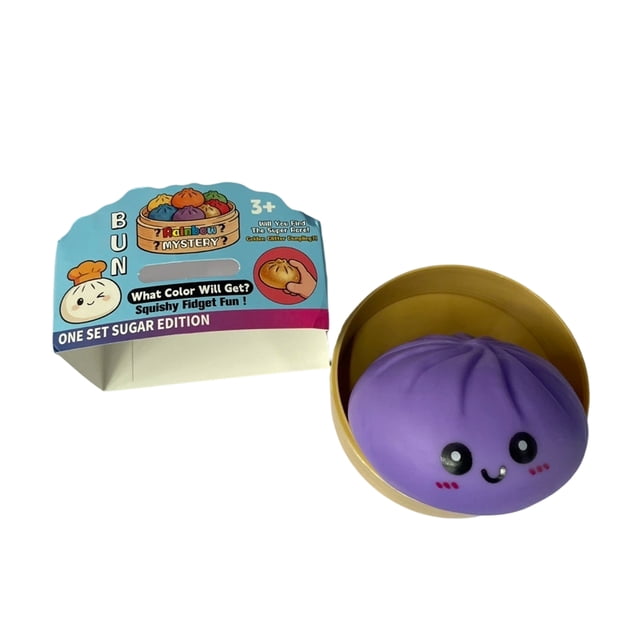Glitter Dumpling Squishy, Slow Rising Soft Squeeze Toy