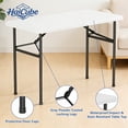 thumbnail image 3 of HaiCube 4 Ft White Plastic Folding Table, Portable Long Foldable Table for Indoor/Outdoor Events, Picnics, Camping, Parties & Trade Shows, 3 of 8