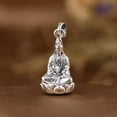 thumbnail image 3 of QQTDFG 925 Sterling Silver Guanyin Avalokitesvara Buddha Lotus Pendant A5180-default, 3 of 9