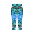 thumbnail image 4 of YUGYXL Fashion Print Capri Leggings for Women High Waisted Tummy Control Yoga Leggings Sexy Stretchy Butt Lifting Crpooed Pants Casual Soft Capris Multicolor S, 4 of 5
