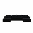 thumbnail image 5 of Oversized sponge cloud sofa,Modern Upholstered Sectional Sofa Couch Set,Modular 162" L Shaped Sectional Living Room Sofa Set With 6 Pillows,Free Combination Sofa Couch for Living Room,Bedroom, 5 of 5