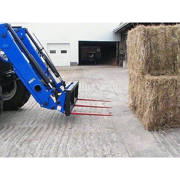 Euro Global Hay Bale Spear Attachment - 3x49" Prong - 3000 Lbs