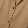 thumbnail image 4 of Trench-Coat pour Femmes Élégant Chaud Transition Manches Longues Col à Revers pour Automne Hiver Saison, 4 of 9
