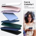 thumbnail image 4 of Compatible with iPhone 14 Plus Case 6.7, Slim Liquid Silicone 3 Layers Full Covered Soft Gel Rubber Phone Case Protective Cover 6.7 Inch-Navy Blue, 4 of 12