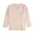 thumbnail image 1 of Calvin Klein suéter de punto de cadena para mujer, rosa, 1X, 1 of 2