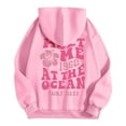 thumbnail image 4 of felwors Preppy Hoodie Oversized Sweatshirt for Women Letter Graphic Long Sleeve Drawstring Pullover Y2k Hoodies Pink, L, 4 of 6