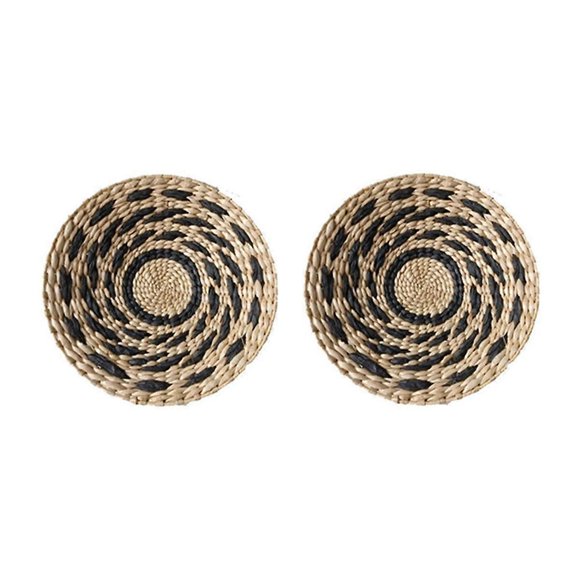 Bohemian Wall Decorations, Wall Decorations, Handmade Straw Hangings, Living Room Homestay Decoration Diameter 30CM