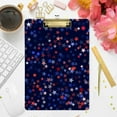 thumbnail image 4 of FMSHPON American Patriotic July 4th Stars Clipboard Hardboard Wood Nursing Clip Board and Pull for Standard A4 Letter 13x9 inches, 4 of 5