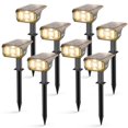 thumbnail image 1 of Luces solares para exteriores LEREKAM 40 LED, 3 modos, IP65, impermeables, 1 of 7