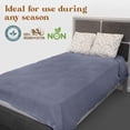 thumbnail image 4 of JMR Cozy Waffle Weave Blanket  Cotton Medium Weight Hotel Throw Blankets Great for Bed, Couch & Sofa Sky Blue, King 108 x 90, 4 of 21
