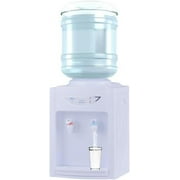 Water Dispenser, Top Loading Water Cooler for 5 Gallon Bottle,Countertop Water Dispenser 3 Temperature Settings w/Child Safety Lock, for Home/Office/Dormitory Use (White)