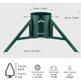 thumbnail image 5 of Tree Nest Medium Green Geometric Christmas Tree Stand, 5 of 6