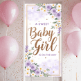 thumbnail image 5 of Gold Floral Sweet Baby Girl Baby Shower Banner Elegant Flower Decoration for Baby Announcement Party Decor Celebration, 5 of 8