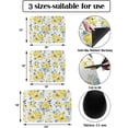 thumbnail image 3 of Spring Floral Dish Drying Mat for Kitchen Counter, Super Absorbent Quick Dry Coffee Bar Mat Pad Thin Diatomaceous Sink Mat Non Slip Dish Drainer Mat 16x18 Watercolor Yellow Summer Flowers Botanical, 3 of 6