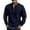 Navy, variant on FAIWAD Mens Corduroy Shirts Quarter Zip Long Sleeve Patchwork Pullover Casual Athletic Loose Sweatshirts