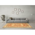 thumbnail image 3 of Ahgly Company Indoor Rectangle Geometric Brown Traditional Area Rugs, 2' x 4', 3 of 4