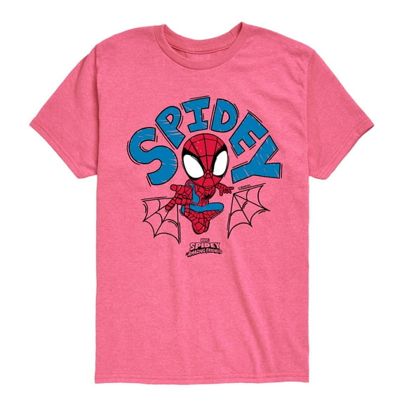 Marvel Spider-Man And His Amazing Friends - Doodle Spidey - Toddler And Youth Short Sleeve Tee