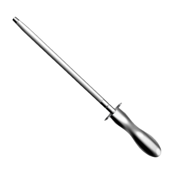 OUNONA Chef Honing Rod Set for Kitchen Sharpening, Steel Cylindrical Tool for Household and