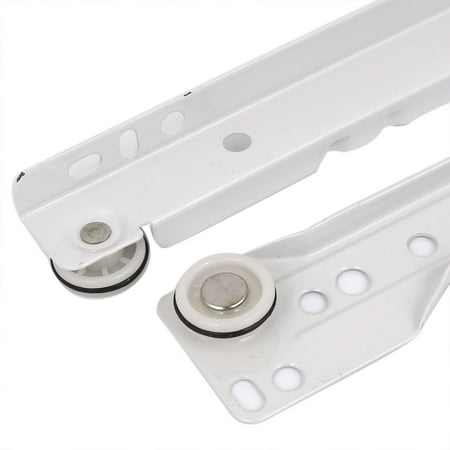 12 Roller Wheel Cabinet Drawer Keyboard Slide Glide Runner White