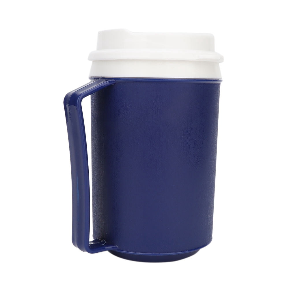 Mgaxyff Hot Cold Liquid Beverage Container Insulated Mug with Snorkel Lid for Elderly, Liquid