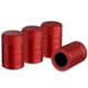 thumbnail image 1 of Tapones para válvulas de neumáticos CKAuto, aluminio anodizado rojo, 4 unidades, 1 of 6