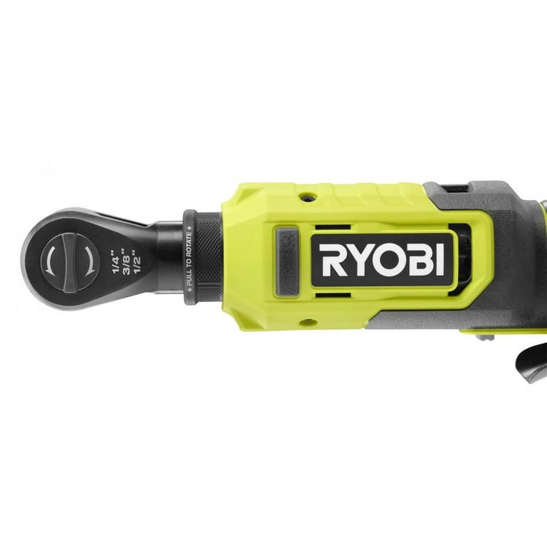 RYOBI ONE 18V Cordless Multi Size Ratchet 3 8 in. and 1 4 in. Kit with Battery and Charger Bulk Packaged PCL280K1 Walmart