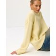 thumbnail image 4 of Women’s Oversized Crewneck Knit Sweater, Loose Long Sleeve Pullover Top, Sizes S‑3XL, 4 of 7