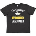 thumbnail image 3 of Inktastic Congrats My Brother Graduated with cap Youth T-Shirt, 3 of 5