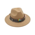 thumbnail image 1 of Minnieouse Gorros coloridos de algodón para niñas y niños, para cualquier ocasión, sombreros de Panamá para niños, protección solar, Sombreros Camello Mediano (56-58cm), 1 of 6