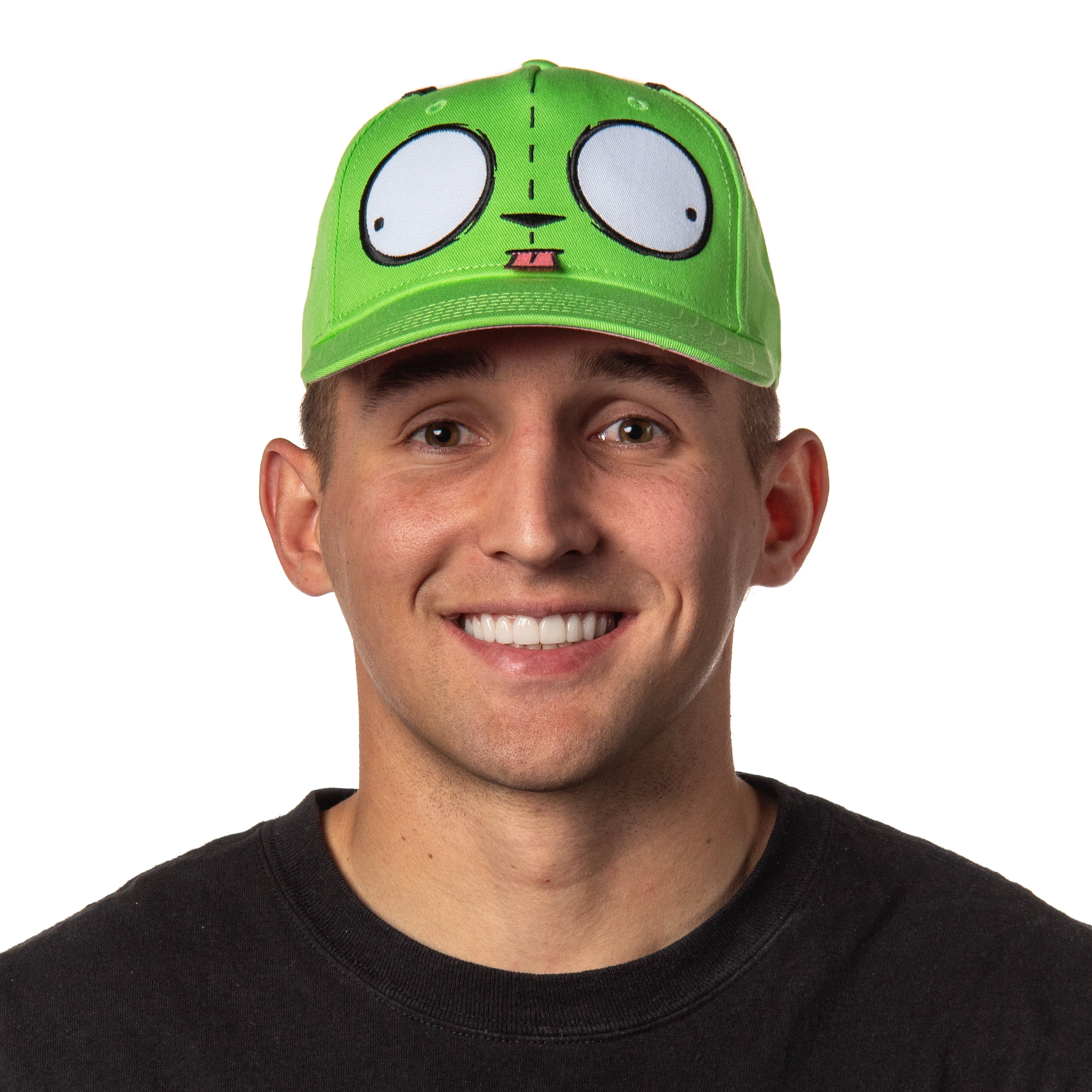 Nickelodeon Invader Zim Adult Gir Face with Ears Snapback Hat for Men and Women