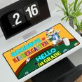 thumbnail image 3 of Back to School Manx Goodbye Kindergarten Hello 1st Grade Desk Mat Full Keyboard Mouse Pad Cat Lover Kitten Owner Gifts Large Mousepad - 02011, 3 of 5