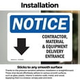 thumbnail image 3 of (2 Pack) Contractor Material And Equipment Sign, 3 of 7