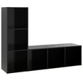 thumbnail image 3 of vidaXL TV Stands TV Unit Sideboard TV Unit Cupboard 2 Pcs Engineered Wood, 3 of 143