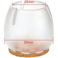 thumbnail image 2 of Protectores de suelo para patas de silla, 16 unidades de protectores de patas de silla de silicona transparente para suelos de madera dura con almohadillas de fieltro, fundas para patas de silla que, 2 of 5