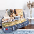 thumbnail image 3 of Custom Blanket with Photo Text, Personalized Flannel Throw Blanket, Customized Blanket Using My Own Photos, Birthday Christmas Wedding Gifts for Mom Dad Friends Sister - 4 Size (6 Photo-4), 3 of 6