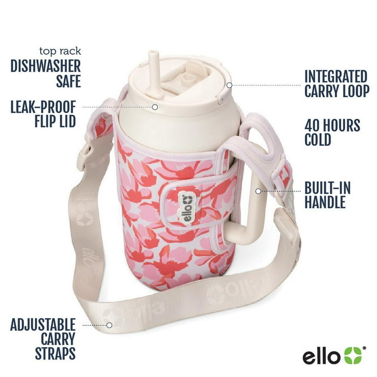 Ello EasySling 64oz Insulated Stainless Steel Tumbler with Sleeve