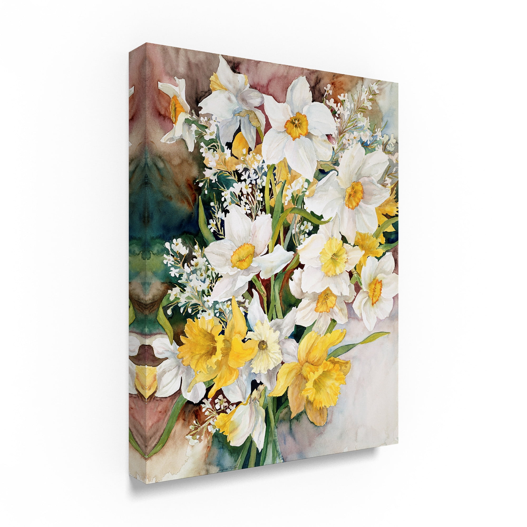 Trademark Fine Art 'Spring Daffodils' Canvas Art by Joanne Porter