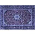 thumbnail image 1 of Ahgly Company Machine Washable Indoor Rectangle Persian Blue Traditional Area Rugs, 6' x 9', 1 of 4