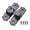 Gray, variant on Tibvox Heavy Duty Flip Lock Sliding Swing Security Bolt 90/180 Degree for Barn door