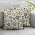 thumbnail image 3 of WERPE Decorative Throw Pillow Cover Case Cute Rainbow Flowers Pillow Cases Square Standard Cushion Covers for Outdoor Couch Sofa Bed Car Gift Double Side Design, 3 of 5