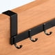 thumbnail image 5 of Colgador de puerta Perfecl Corto Negro 6 ganchos, 5 of 6