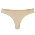 thumbnail image 3 of Aboser Low Waist Thongs for Women Trendy Seamless Hipster Panties Comfortable No Show Underwear Breathable Soft Cotton Briefs Teen Girls Thong Panties, 3 of 4