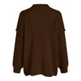 thumbnail image 4 of idosla Womens Cardigan Sweaters Casual Lightweight Long Sleeve Button Up Knit Oversized 2025 Fall Outwear (Brown, M), 4 of 6