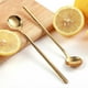 thumbnail image 5 of Cucharas de café, cucharas para revolver, cucharas de té de mango largo, cucharaditas doradas, cucharas doradas, cucharas de té helado, cucharas largas para revolver, cucharas de espresso doradas, 5 of 5